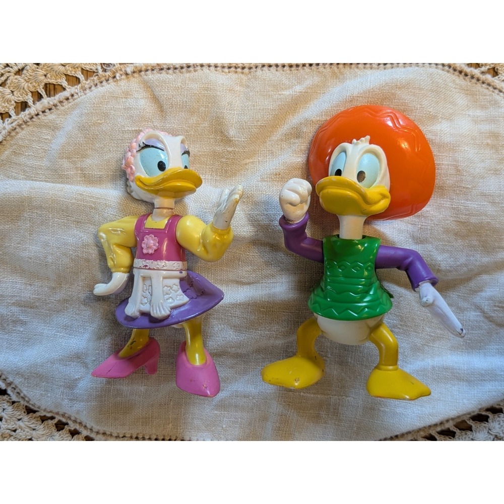 Vintage Disney Daisy Duck & Panchito PVC Figure Lot 2 China Licensed Toy